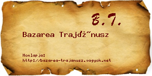 Bazarea Trajánusz névjegykártya